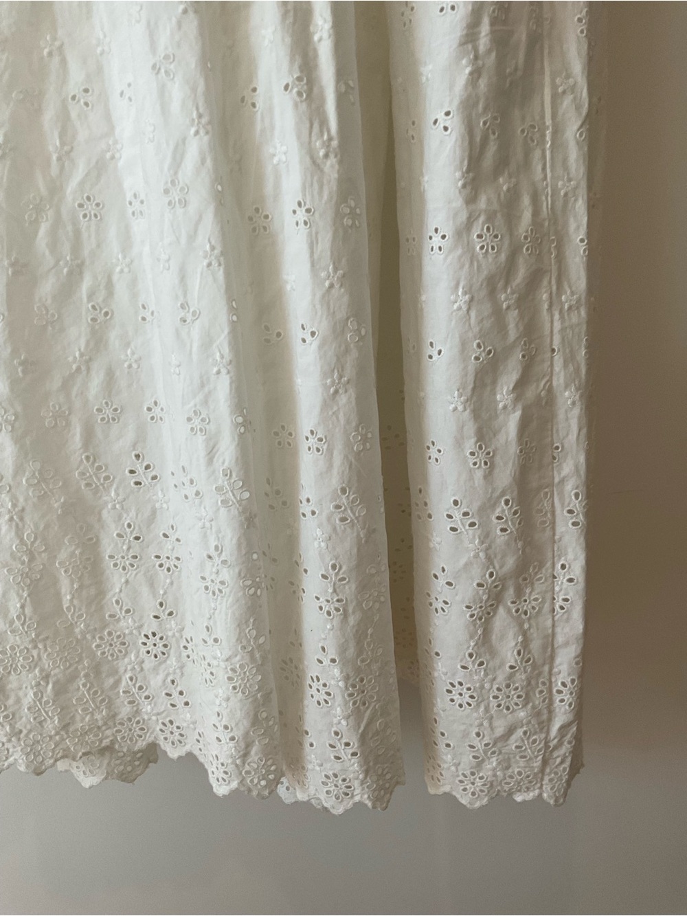 GAP x DOEN White Eyelet Maxi Dress SIZE L - Picture 7 of 7